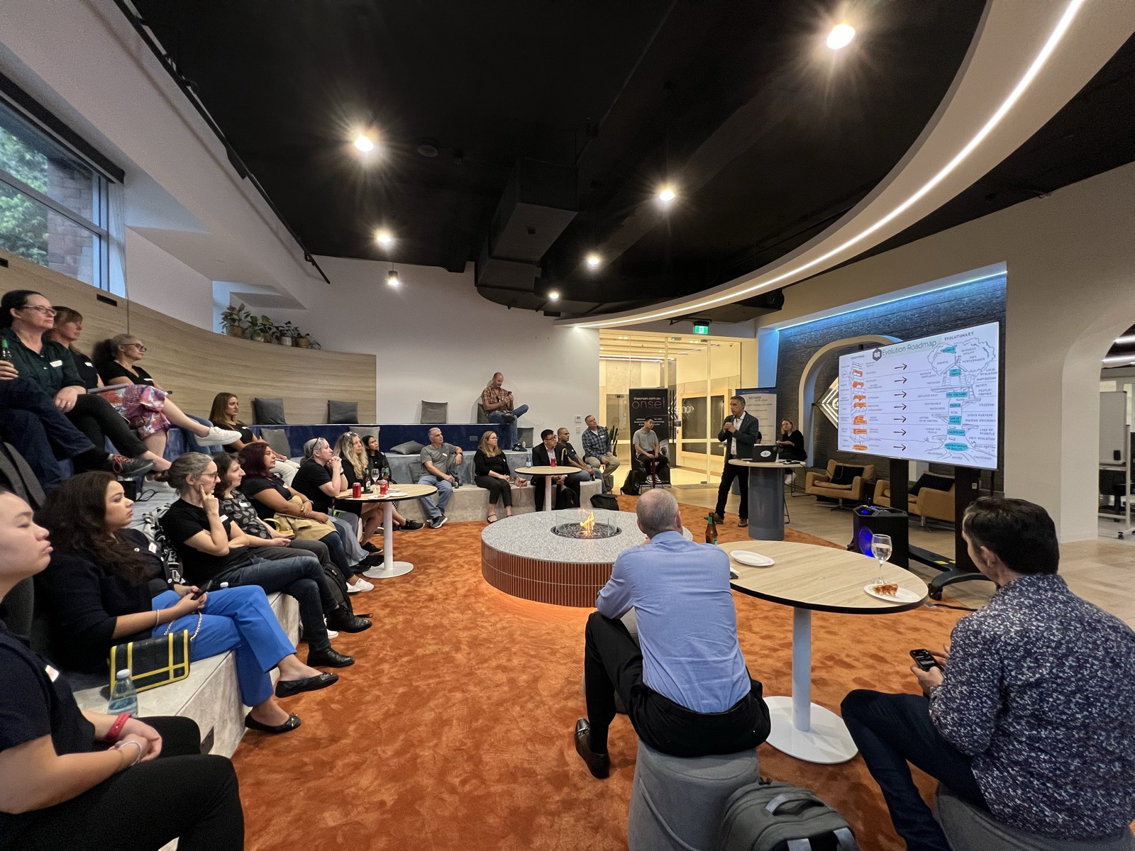 Alex and Sally at the Agility in Value Sydney meetup
