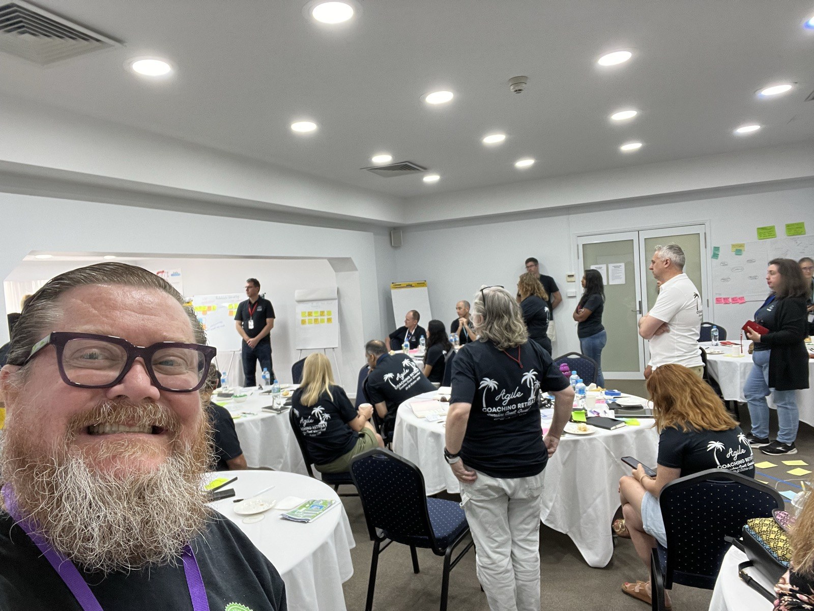 Alex and Sally at the Agile Coaching Retreat on the Sunshine Coast