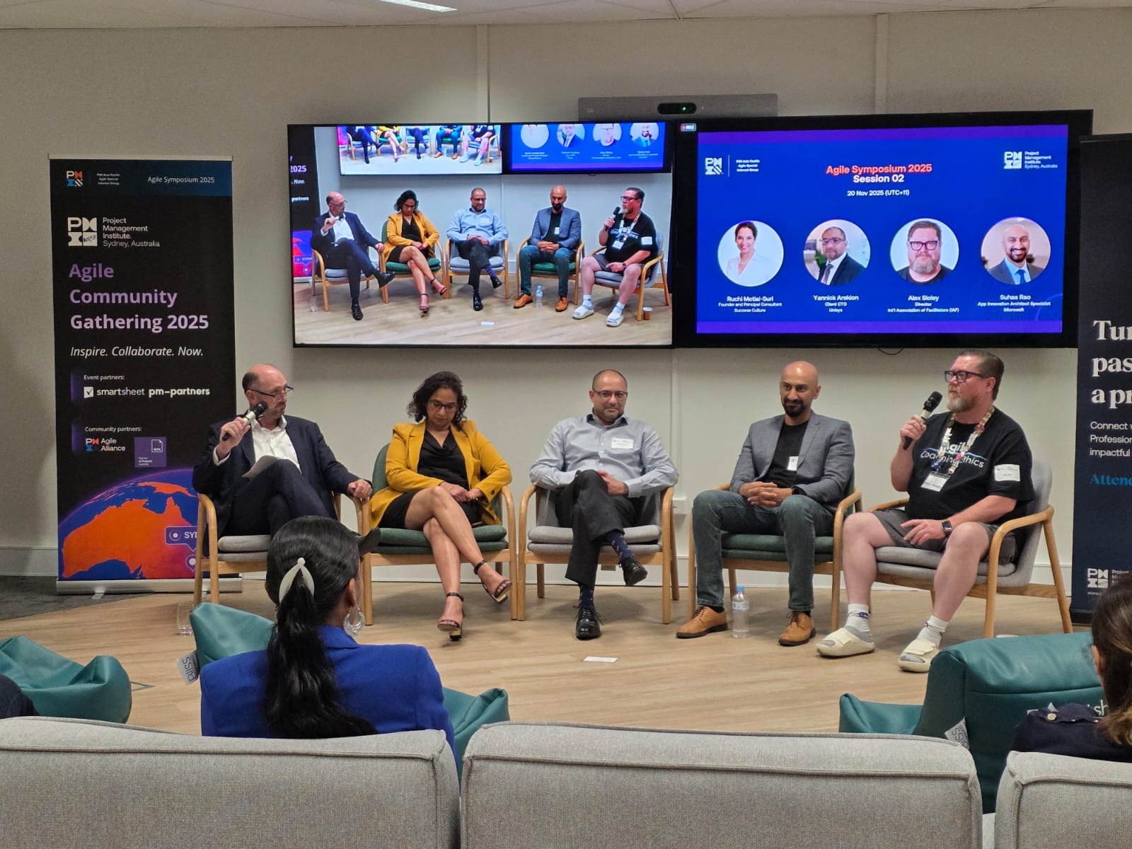 Alex on a panel at the PMI Global Agile Symposium